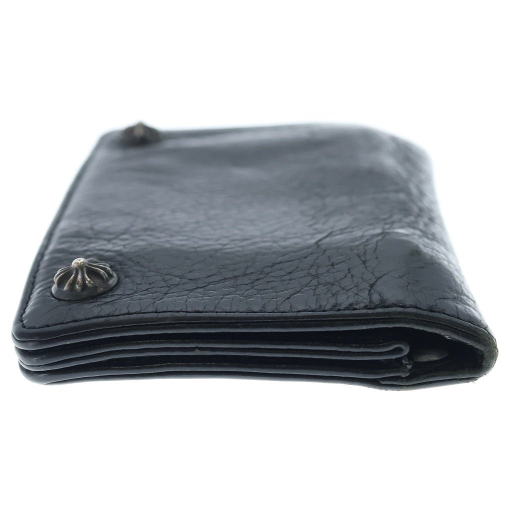 CHROME HEARTS(クロムハーツ) 2ZIP 2ジップ クロスボールボタン レザーウォレット 財布 ブラック