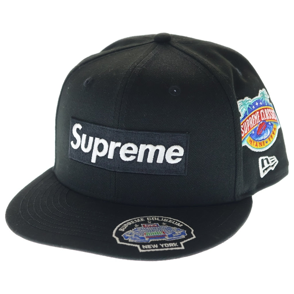 SUPREME(シュプリーム) 23AW ×NEW ERA Champions Box Logo ニューエラ チャンピオンズ ボックスロゴ 6パネル ベースボールキャップ 帽子 ブラック