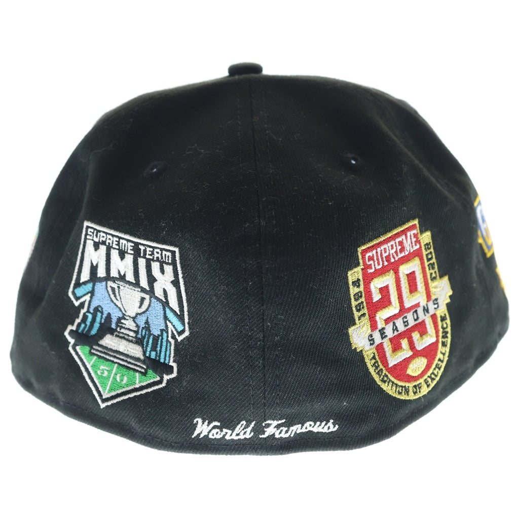 SUPREME(シュプリーム) 23AW ×NEW ERA Champions Box Logo ニューエラ チャンピオンズ ボックスロゴ 6パネル ベースボールキャップ 帽子 ブラック