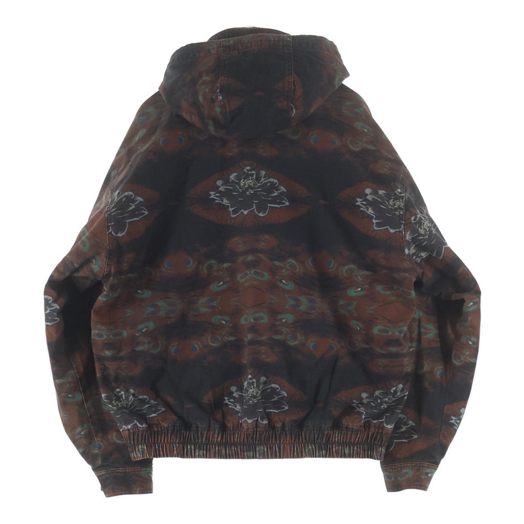 SUPREME(シュプリーム) 23AW Leather Collar Utility Jacket レザー カラー ユーティリティ フーデッドジャケット ブラウン