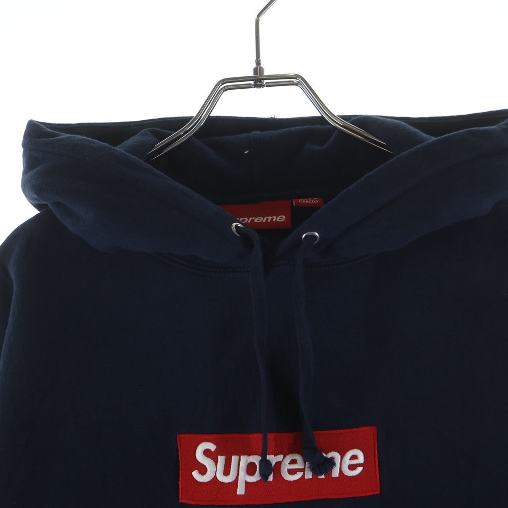 SUPREME(シュプリーム) 24AW Box Logo Hooded Sweatshirt ボックスロゴ プルオーバースウェットパーカー フーディー ネイビー
