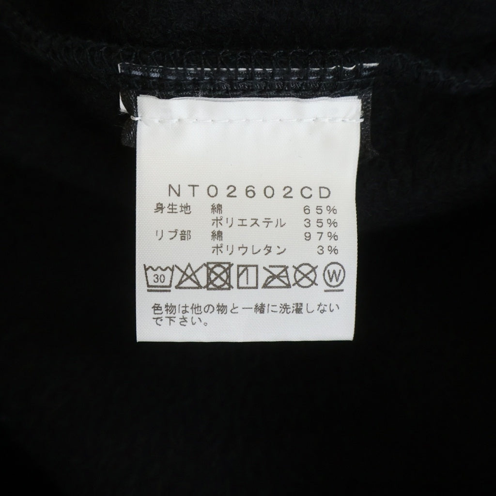 THE NORTH FACE(ザノースフェイス) ×CDG SWEAT CREWNECK シーディージー ロゴプリント クルーネックスウェットトレーナー ブラック NT02602CD