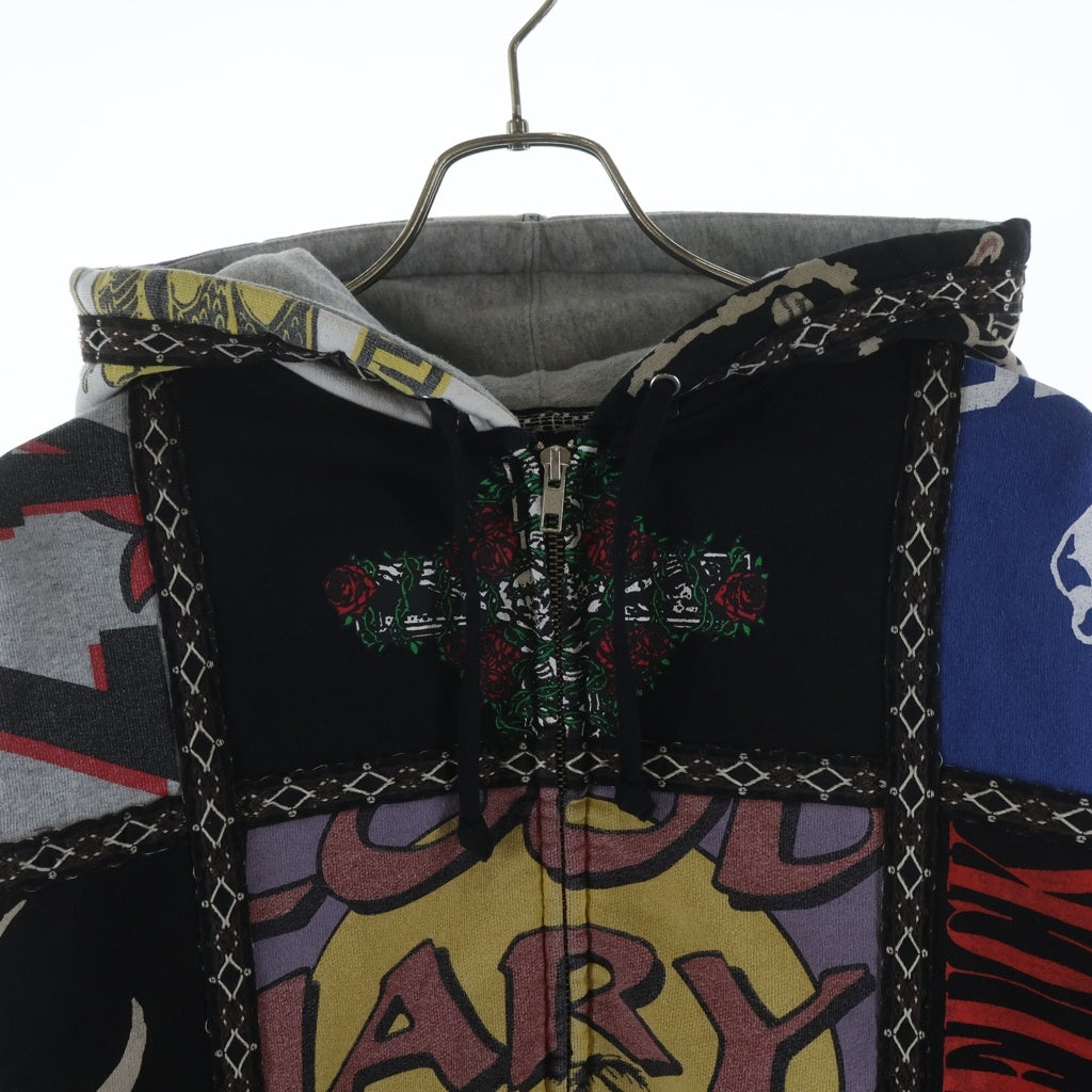 SUPREME(シュプリーム) 25AW ×Number (N)ine Patchwork Zip Up Hooded Sweatshirt ナンバーナイン パッチワーク プルオーバースウェットパーカー フーディー マルチカラー