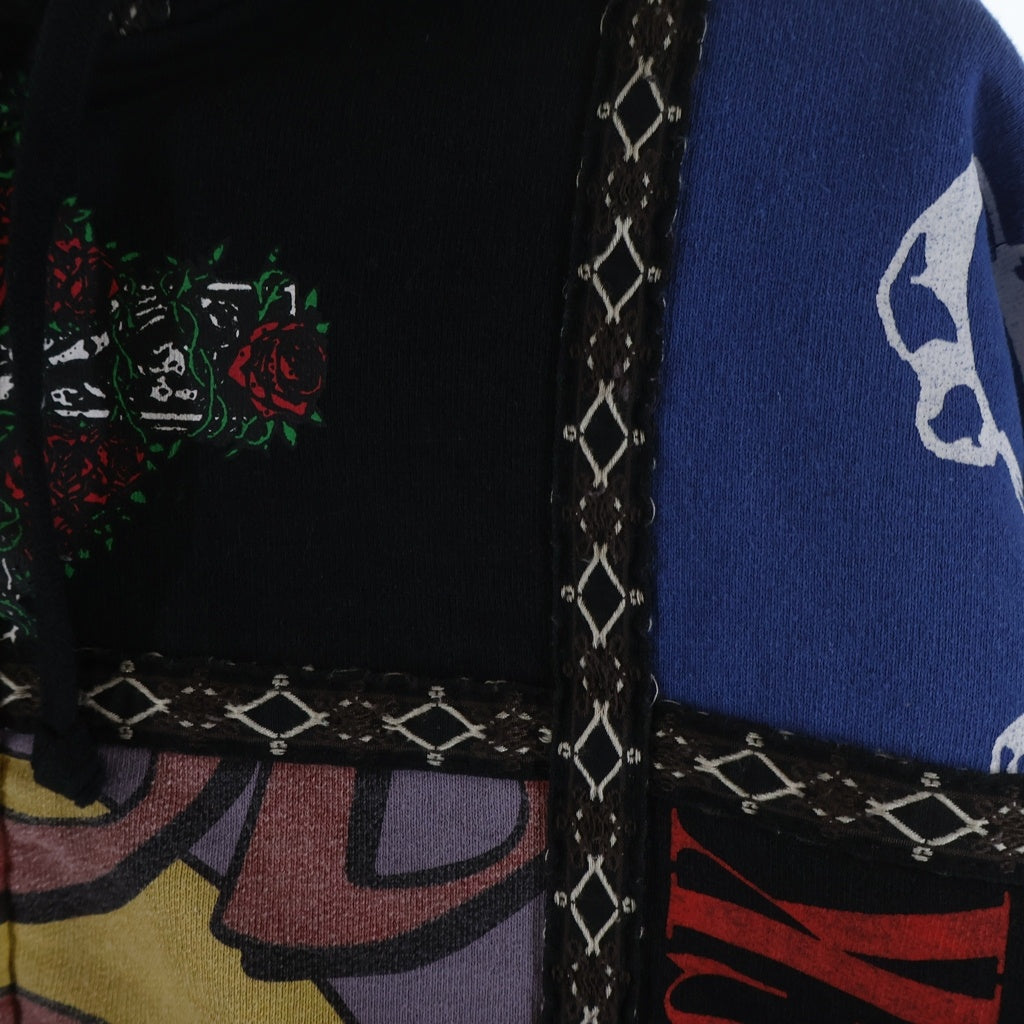 SUPREME(シュプリーム) 25AW ×Number (N)ine Patchwork Zip Up Hooded Sweatshirt ナンバーナイン パッチワーク プルオーバースウェットパーカー フーディー マルチカラー