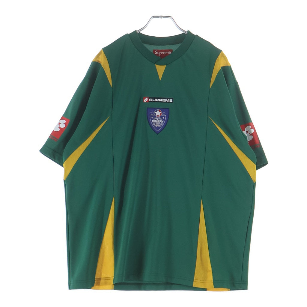 SUPREME(シュプリーム) 24AW Crest Soccer Jersey クレスト サッカー ジャージ クルーネック半袖Tシャツ カットソー グリーン