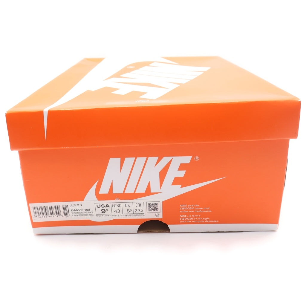 NIKE(ナイキ) NIKE AIR JORDAN 1 KO HIGH CHICAGO エアジョーダン1 ノックアウト シカゴ ハイカットスニーカー レッド/ホワイト US9.5/27.5cm DA9089-100