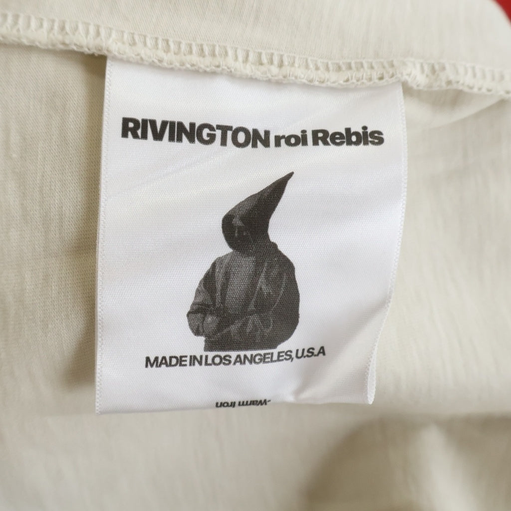 RIVINGTON roi Rebis(リヴィントンロイレビス) クラウンプリント クルーネック 半袖Tシャツ カットソー ベージュ