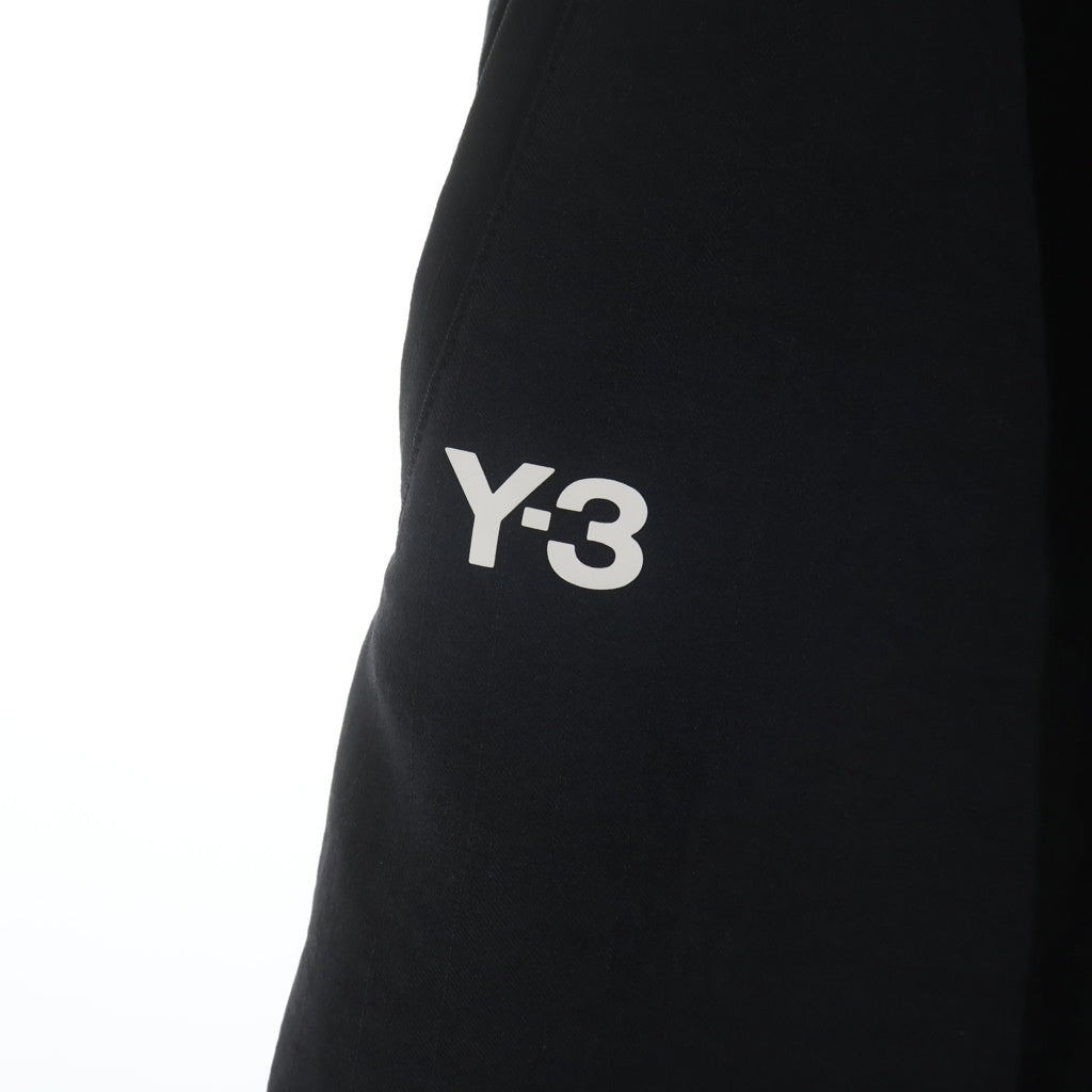 Y-3(ワイスリー) ELEGANT THREE STRIPES SARROUEL-SHORTS エレガントスリーストライプ サルエルショーツ ハーフパンツ ブラック HG6117
