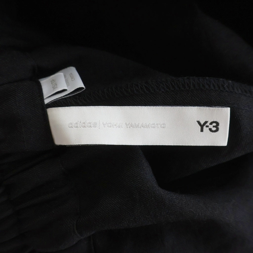 Y-3(ワイスリー) ELEGANT THREE STRIPES SARROUEL-SHORTS エレガントスリーストライプ サルエルショーツ ハーフパンツ ブラック HG6117