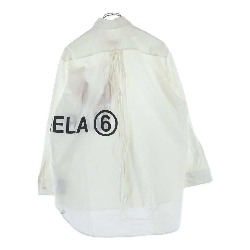 MM6 Maison Margiela(エムエムシックスメゾンマルジェラ) 21AW EAGLE SHIRT イーグルプリント コットン 長袖シャツ ホワイト S52DL0160 S47294