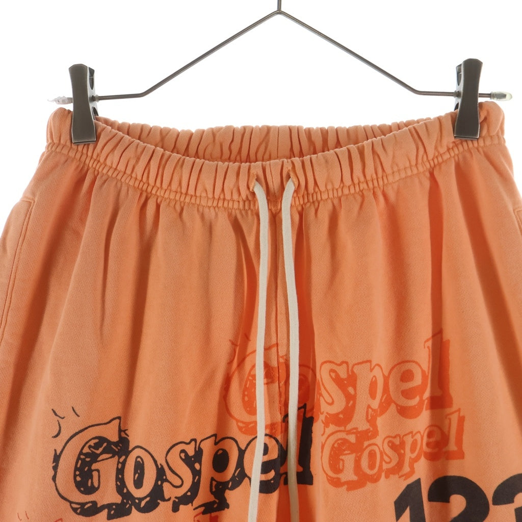 RIVINGTON roi Rebis(リヴィントンロイレビス) GOSPEL ゴスペル コットン ロゴプリント スウェットパンツ オレンジ