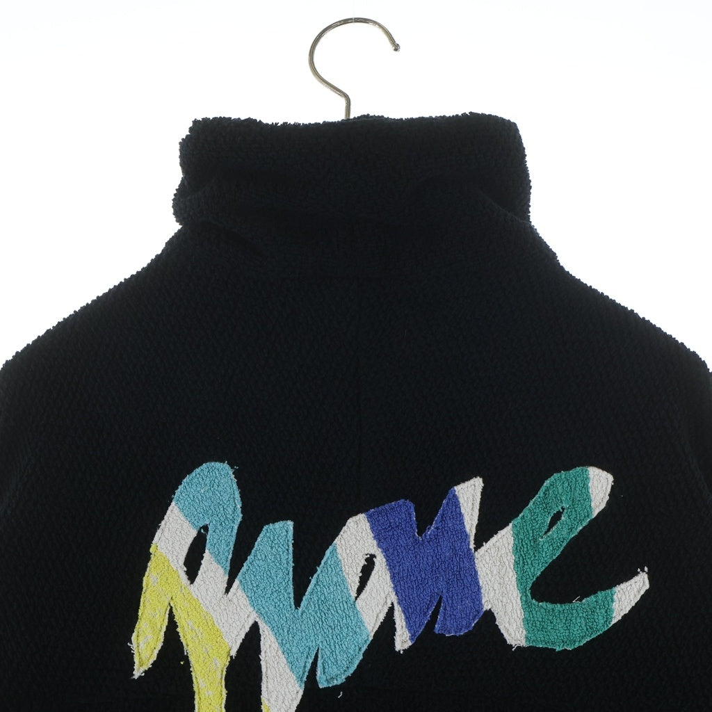 NO BRAND(ノーブランド) REVE REVIEW レイヴレビュー Callie Half-Zip Drawstring Hem Sweatshirt キャリーハーフジップ ドローストリングヘム スウェットシャツ ブラック SS2236