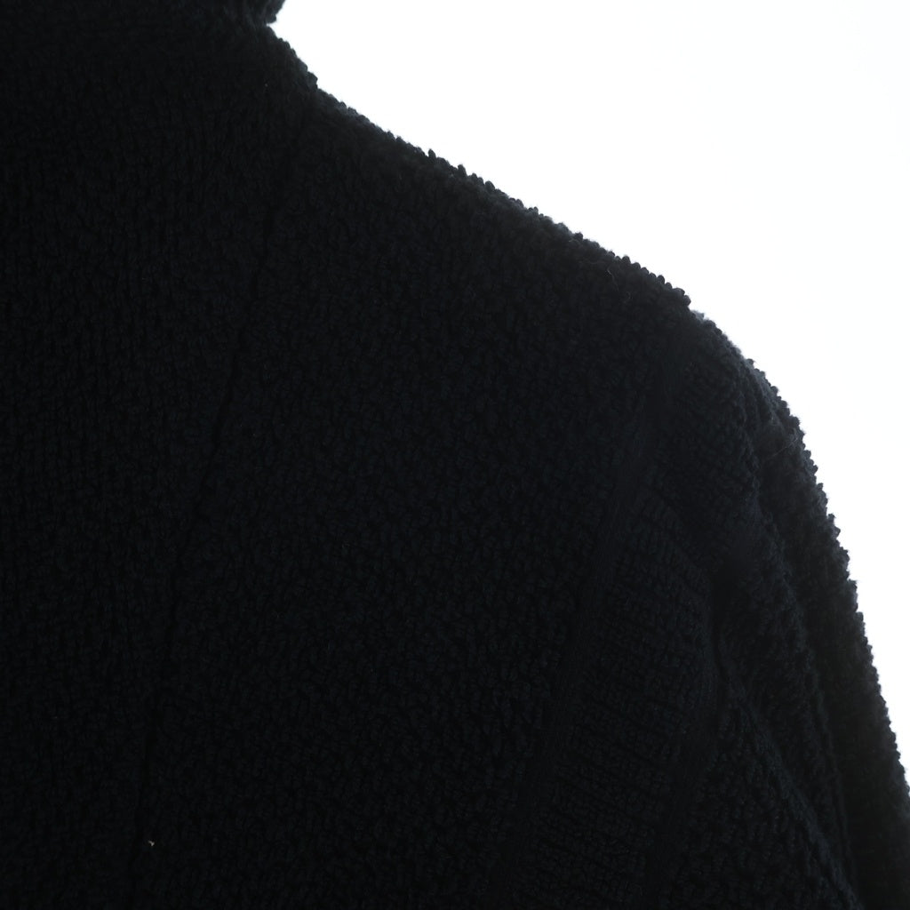 NO BRAND(ノーブランド) REVE REVIEW レイヴレビュー Callie Half-Zip Drawstring Hem Sweatshirt キャリーハーフジップ ドローストリングヘム スウェットシャツ ブラック SS2236
