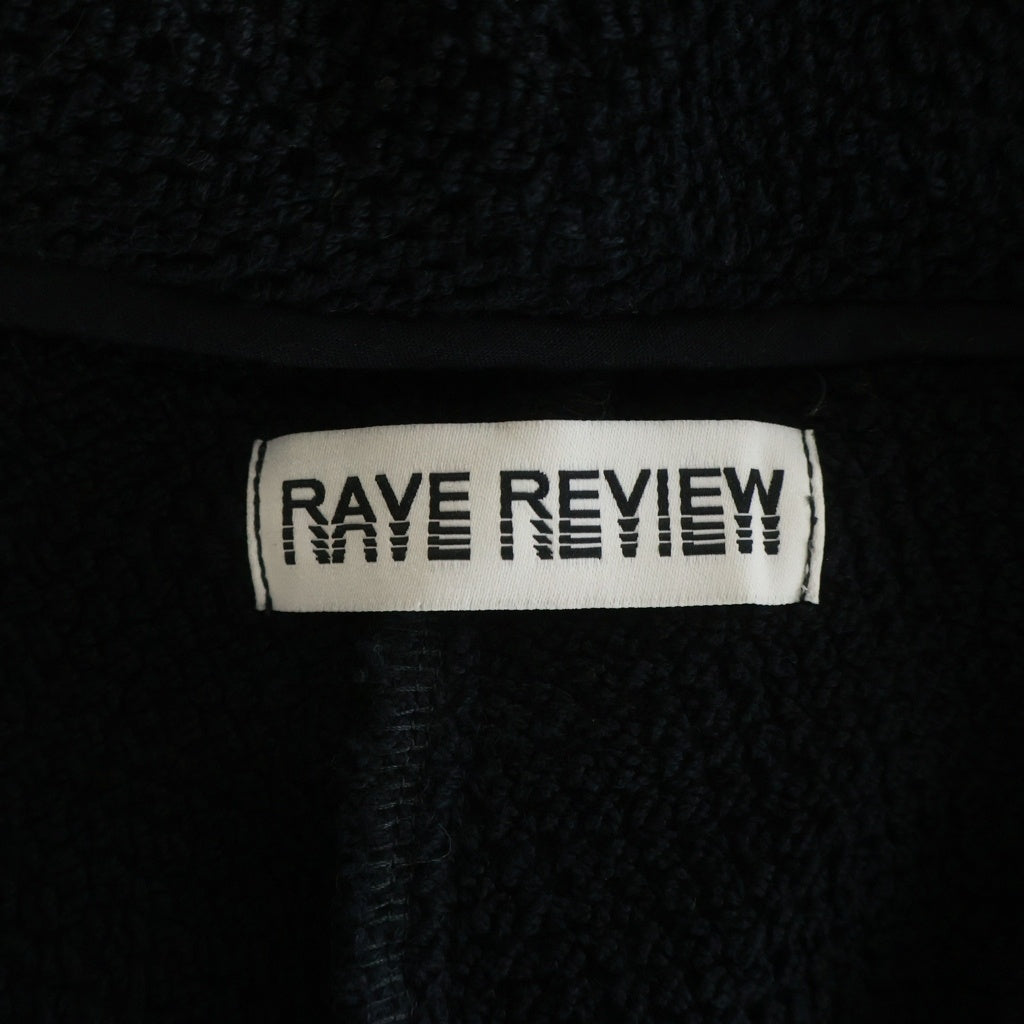 NO BRAND(ノーブランド) REVE REVIEW レイヴレビュー Callie Half-Zip Drawstring Hem Sweatshirt キャリーハーフジップ ドローストリングヘム スウェットシャツ ブラック SS2236