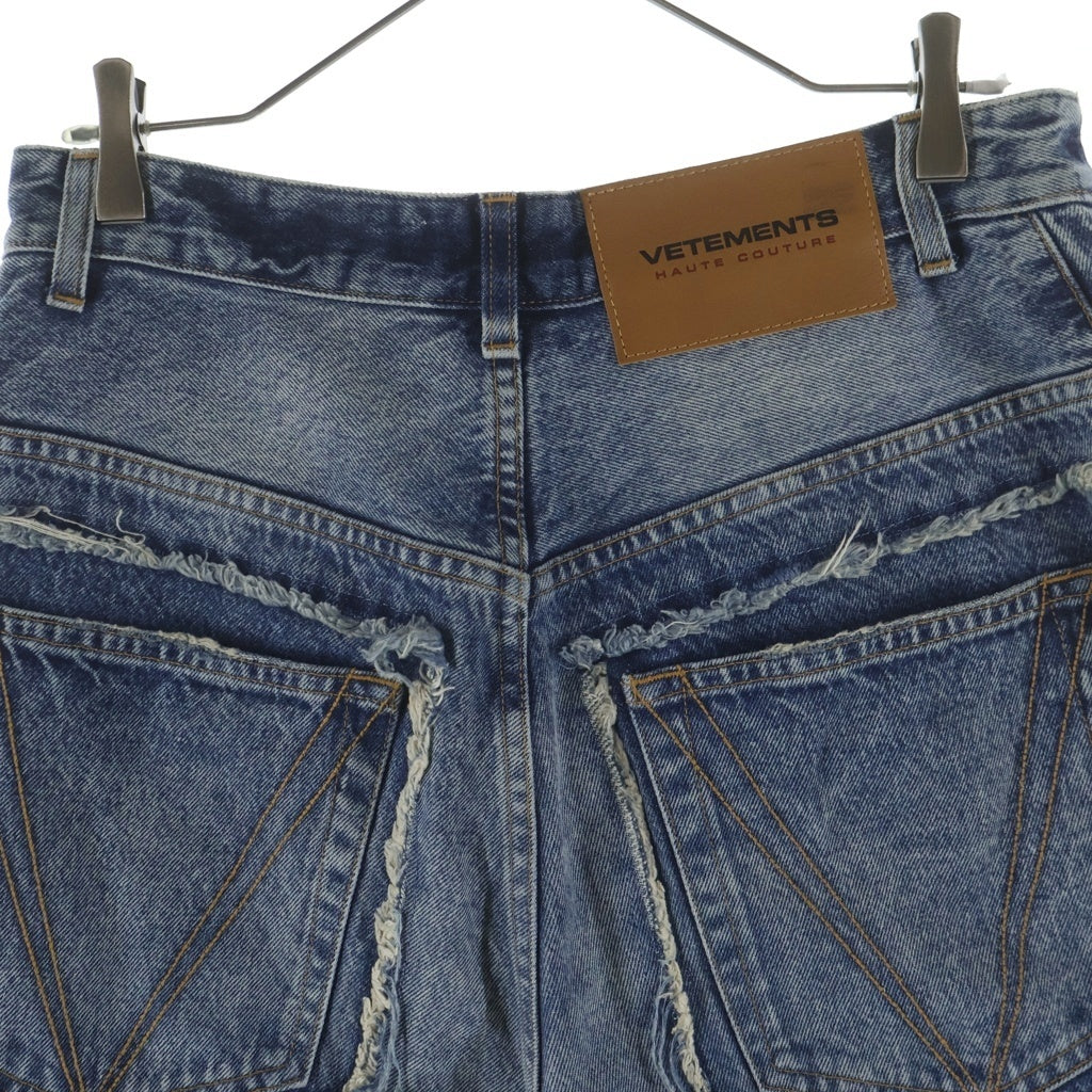 VETEMENTS(ヴェトモン) 23SS Distressed Baggy jeans デストロイ バギージーンズ デニムパンツ インディゴ UE63PA200L