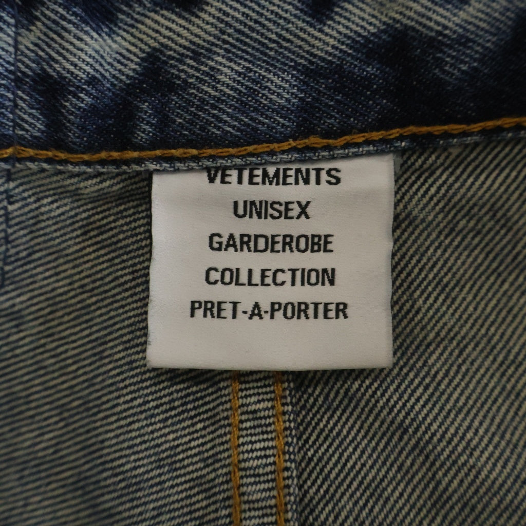 VETEMENTS(ヴェトモン) 23SS Distressed Baggy jeans デストロイ バギージーンズ デニムパンツ インディゴ UE63PA200L