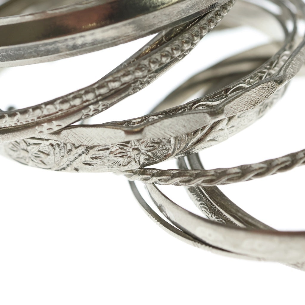 UNDERCOVER(アンダーカバー) 19SS 14pcs Bracelet 14連 真鍮ブレスレット バングル シルバー UCW4A01