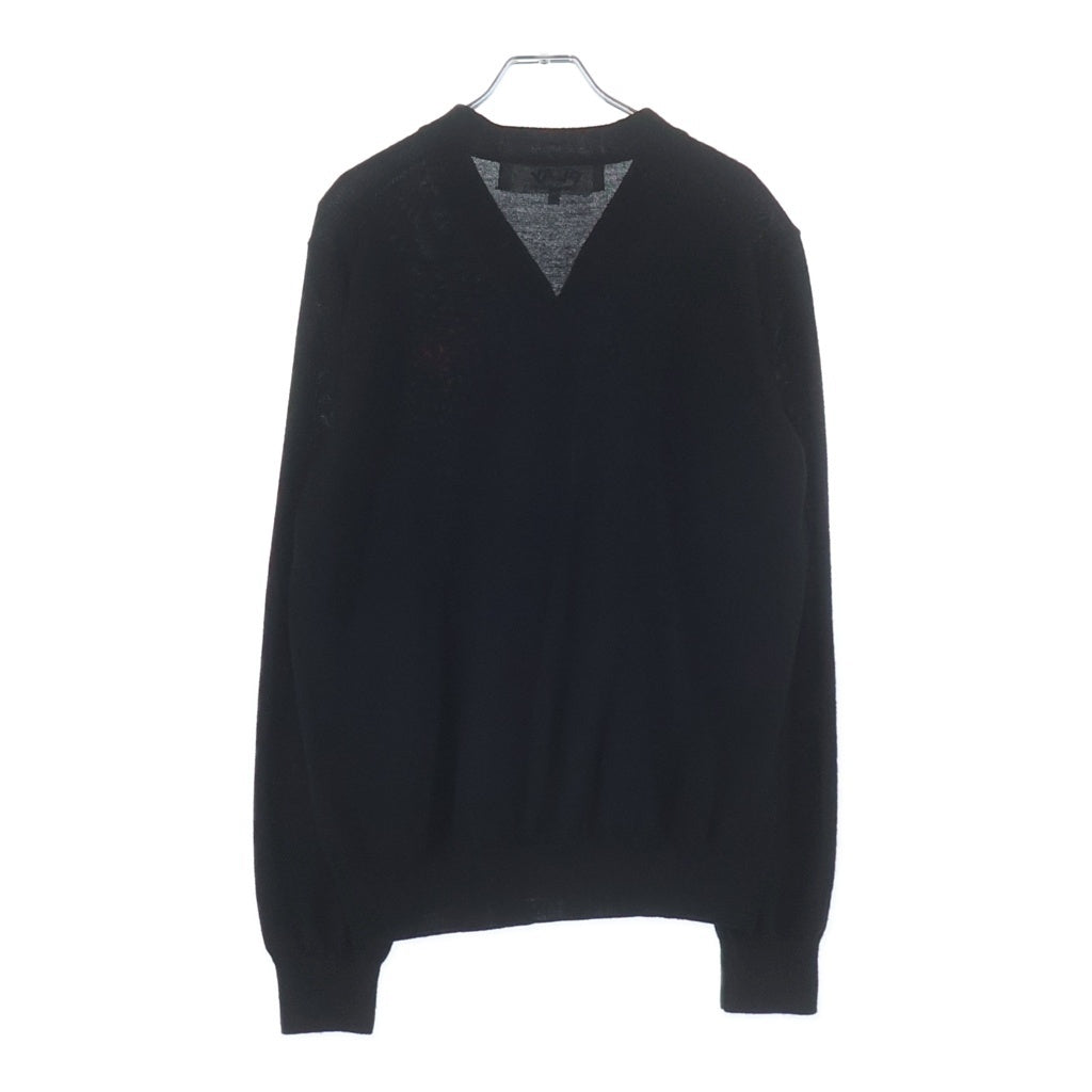 PLAY COMME des GARCONS(プレイコムデギャルソン) AD2011 ハートモチーフ ウールニット カーディガン ブラック AZ-N034