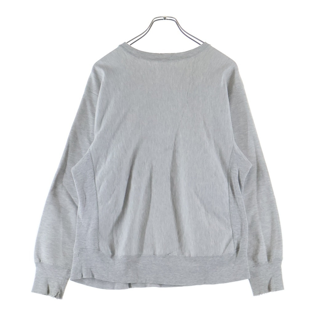 CHAMPION(チャンピオン) 80-90S VINTAGE REVERSE WEAVE ヴィンテージ リバースウィーブ カレッジロゴ クルーネックスウェットトレーナー グレー