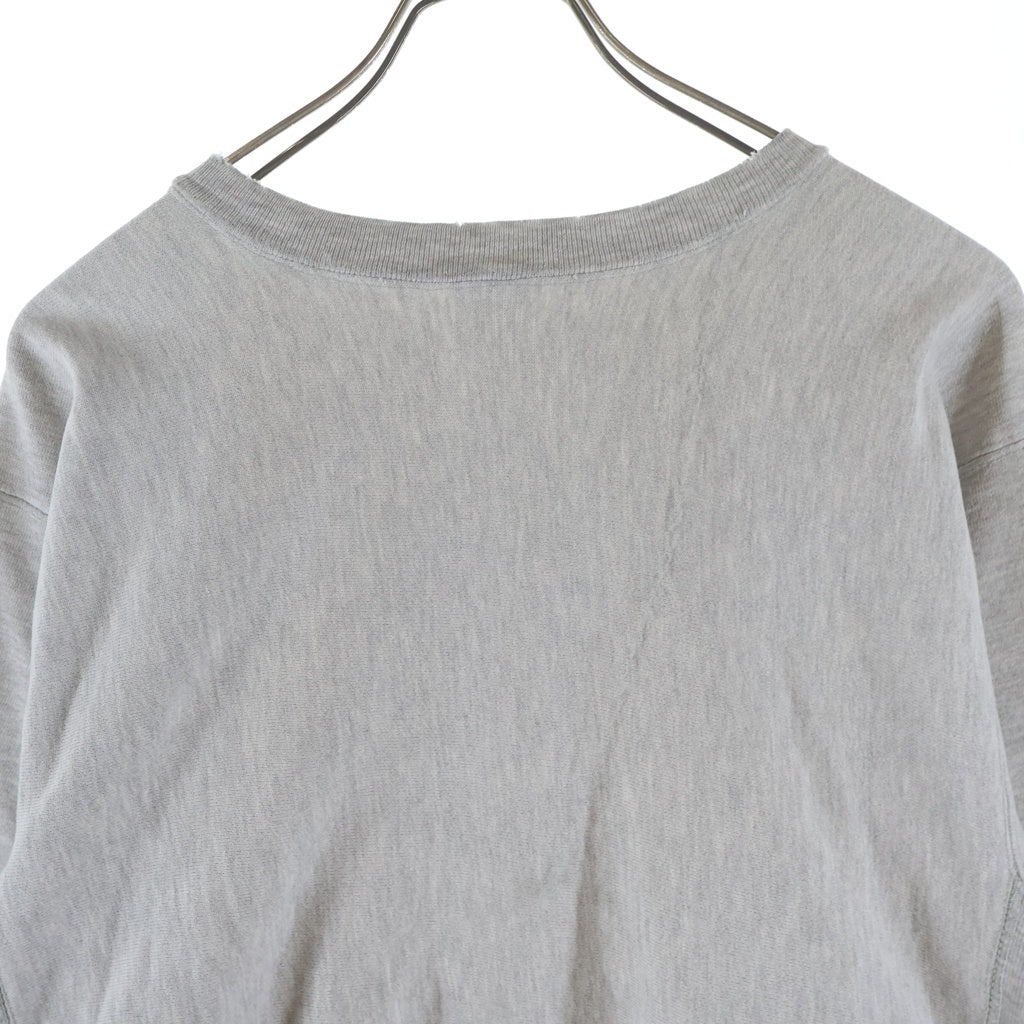 CHAMPION(チャンピオン) 80-90S VINTAGE REVERSE WEAVE ヴィンテージ リバースウィーブ カレッジロゴ クルーネックスウェットトレーナー グレー