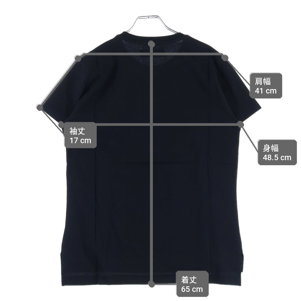 Vivienne Westwood(ヴィヴィアンウエストウッド) 25SS HALFTONE ORB PERU ハーフトーン オーブプリント クルーネック半袖Tシャツ カットソー レディース ブラック 3G01003H