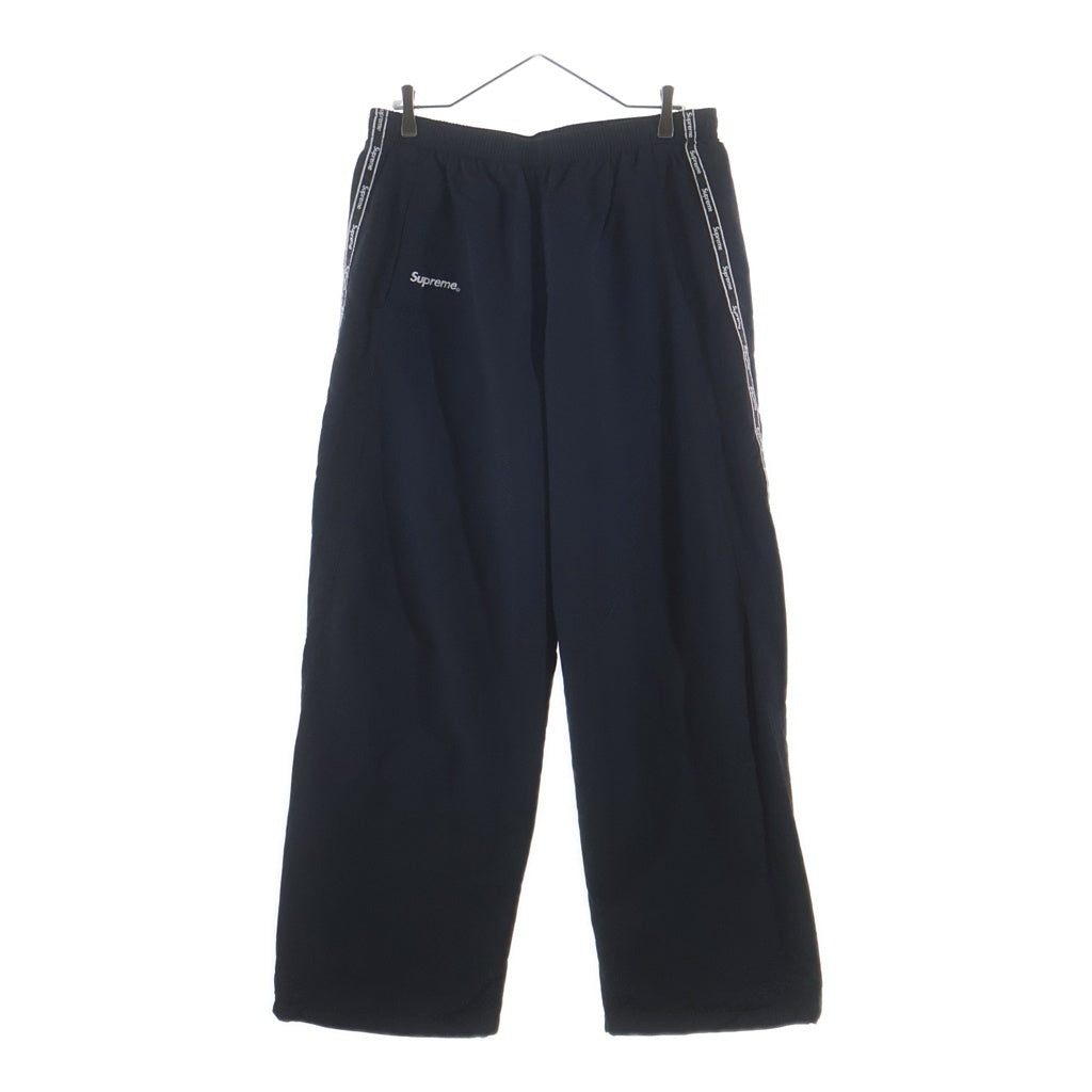 SUPREME(シュプリーム) 26SS Logo Taping Track pant サイドロゴパイピング ナイロントラックパンツ ブラック