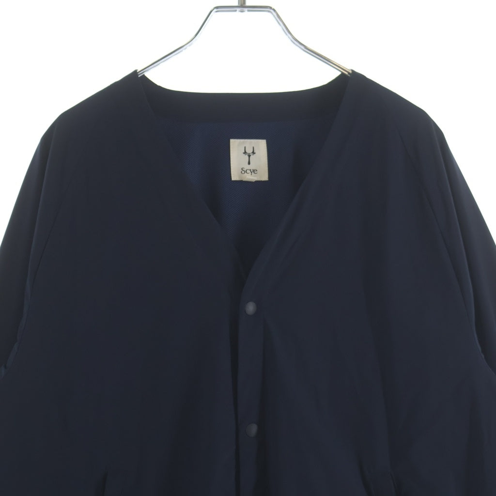 SCYE(サイ) Ultra 2Way Nylon Stretch Snap Cardigan ウルトラ2WAY ナイロンストレッチ スナップカーディガン ネイビー 1123-61030
