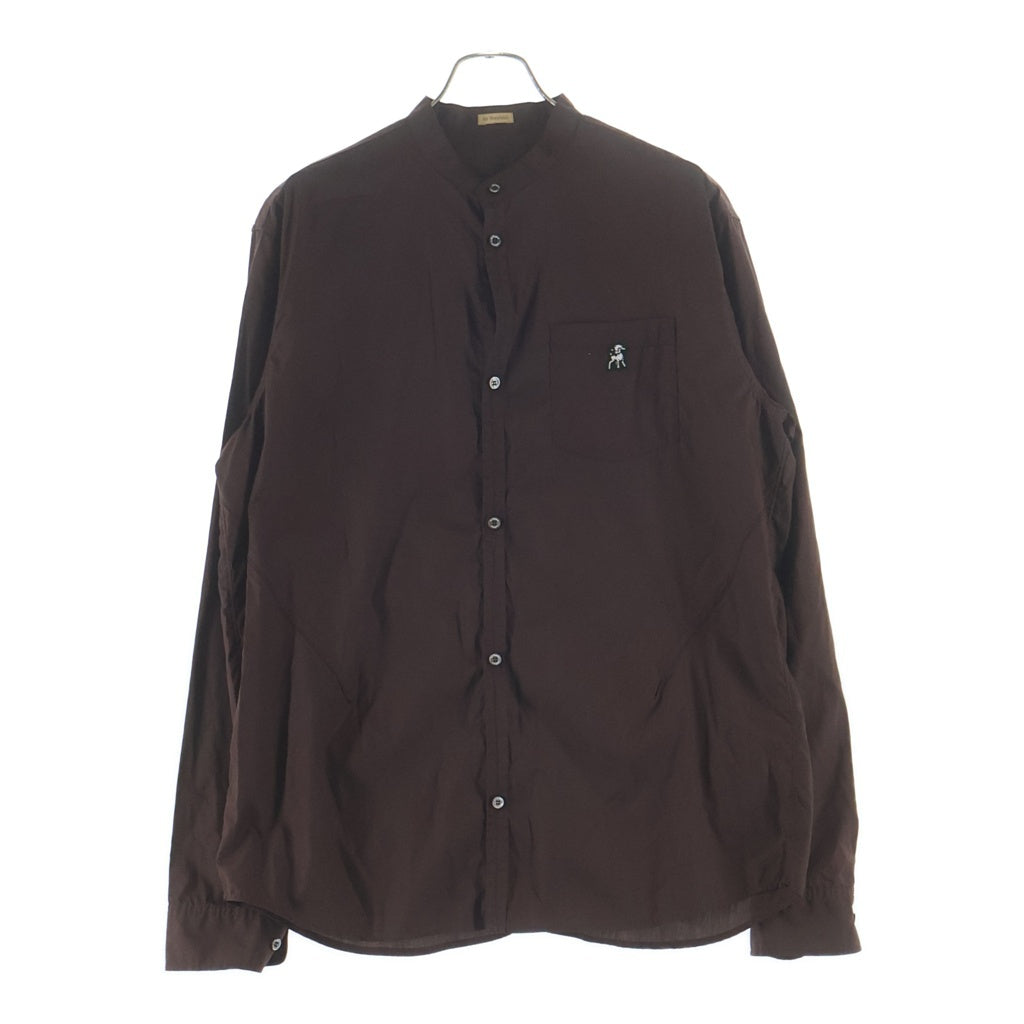 UNDERCOVER(アンダーカバー) 22SS THE SHEPHERD ザシェパード スタンドカラー 長袖シャツ ブラウン US1B4401