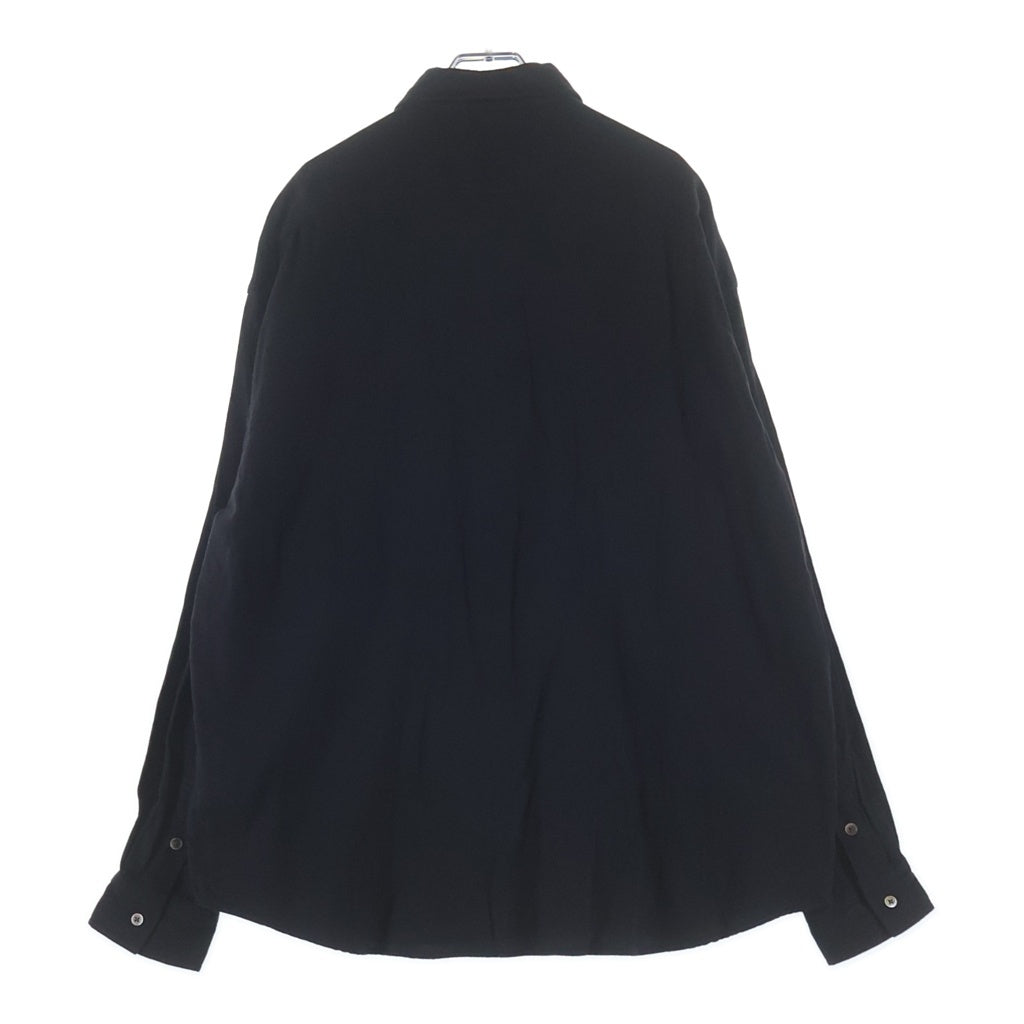 Porter Classic(ポータークラシック) ROLL UP SHIRT コットン ロールアップ 長袖シャツ ブラック