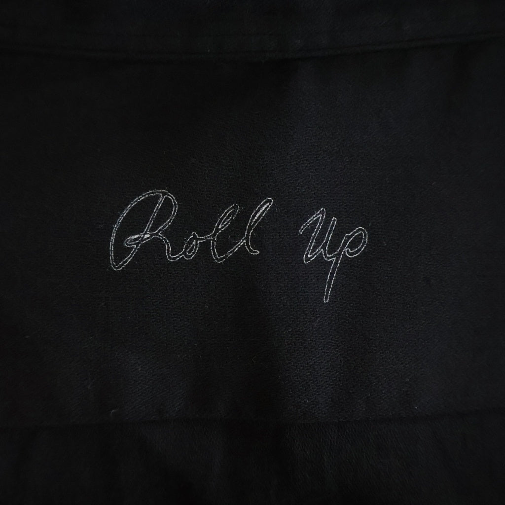 Porter Classic(ポータークラシック) ROLL UP SHIRT コットン ロールアップ 長袖シャツ ブラック