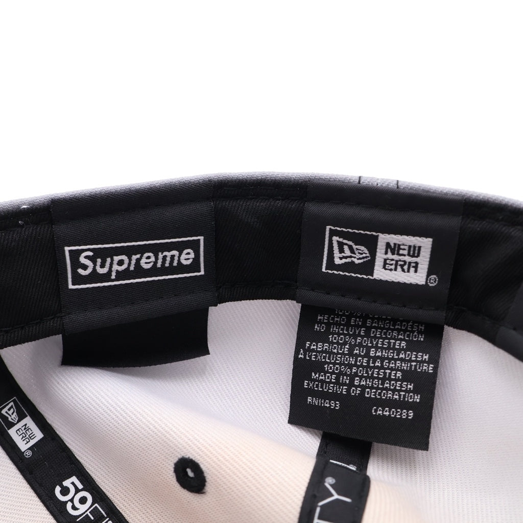 SUPREME(シュプリーム) 23SS ×NEW ERA Gradient Box Logo Cap ニューエラ グラディエント ボックスロゴ ベースボールキャップ 帽子 グレー