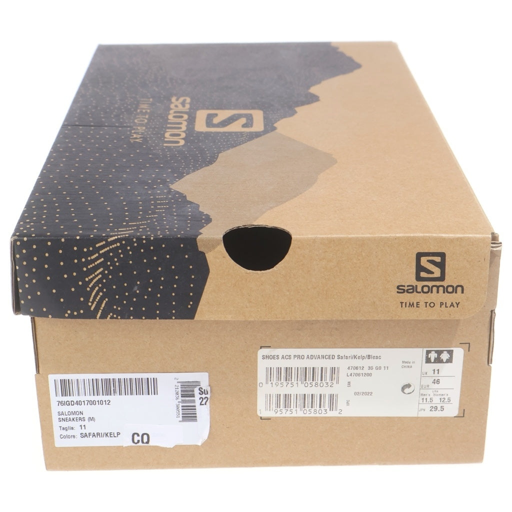 SALOMON(サロモン) ACS PRO ADVANCED SAFARI プロ アドバンスド サファリ ローカットスニーカー ベージュ US11.5/29.5cm L47061200