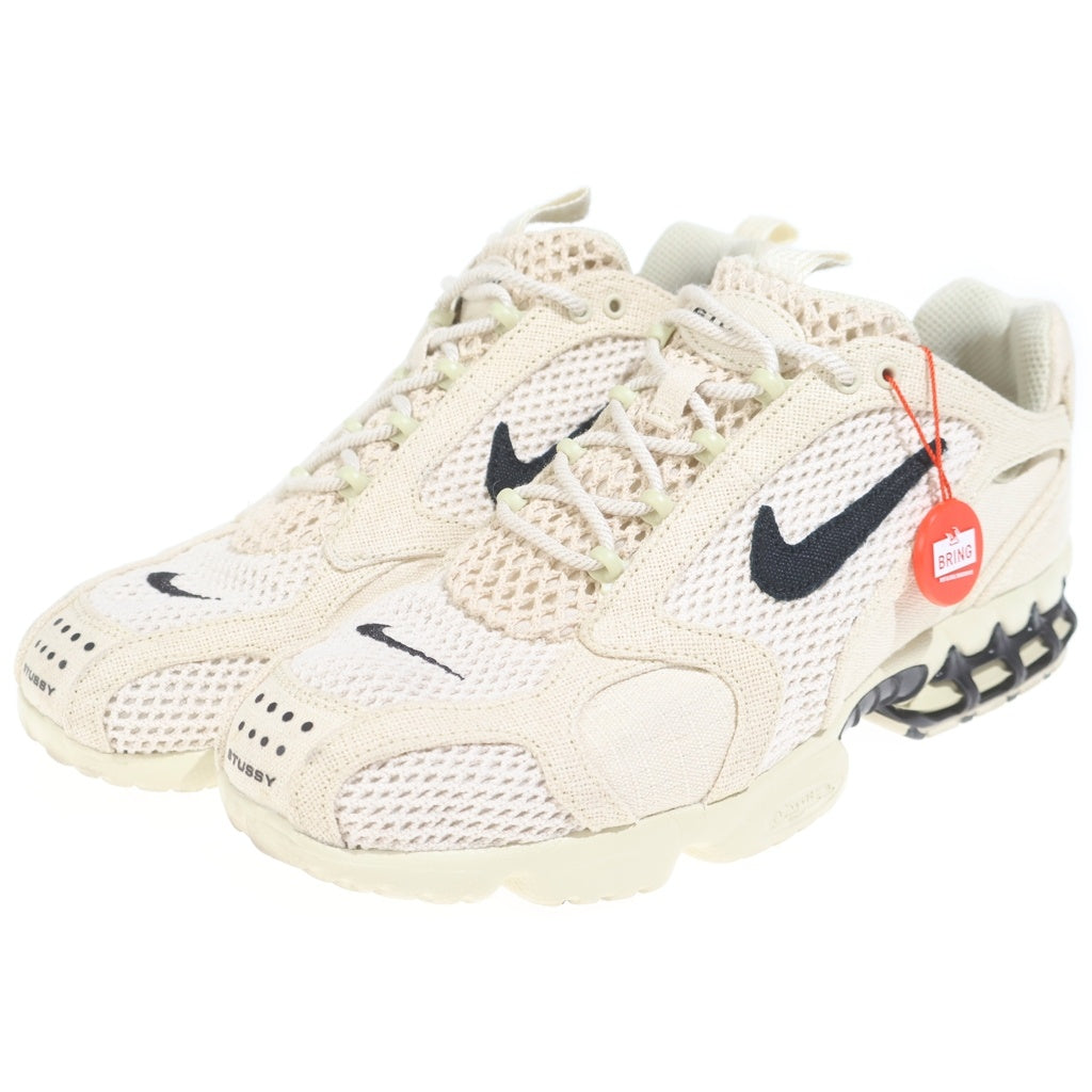 NIKE(ナイキ) ×STUSSY AIR ZOOM SPIRIDON CAGE 2 FOSSIL/BLACK ステューシー エアズーム スピリドンケージ フォッシル/ブラック ローカットスニーカーUS11/29cm CQ5486-200