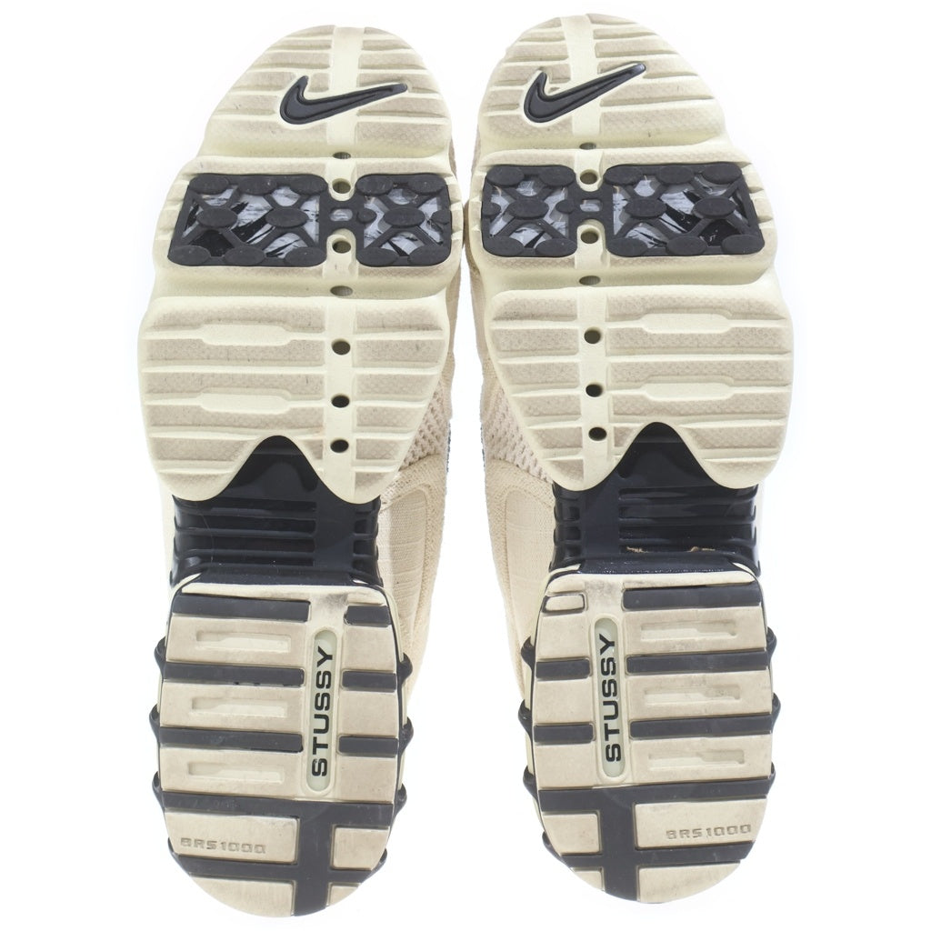 NIKE(ナイキ) ×STUSSY AIR ZOOM SPIRIDON CAGE 2 FOSSIL/BLACK ステューシー エアズーム スピリドンケージ フォッシル/ブラック ローカットスニーカーUS11/29cm CQ5486-200