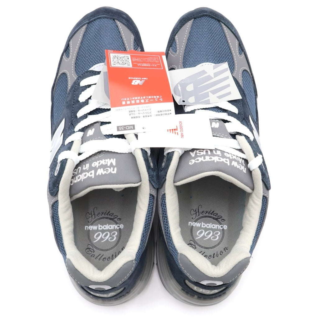 New Balance(ニューバランス) MR993NV スエード メッシュ ローカットスニーカー ネイビー US11/29cm
