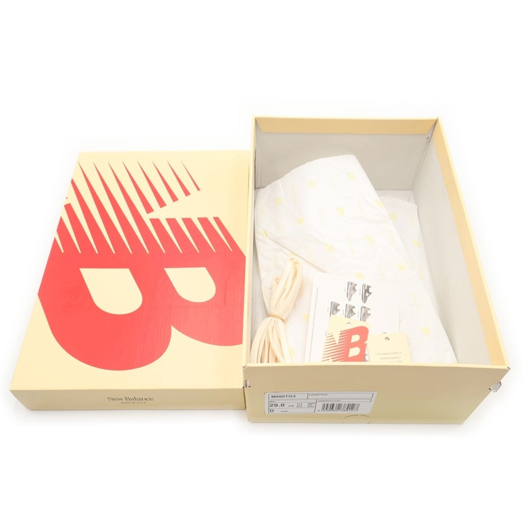 New Balance(ニューバランス) M990TG3 スエード メッシュ ローカットスニーカー グレー US11/29cm