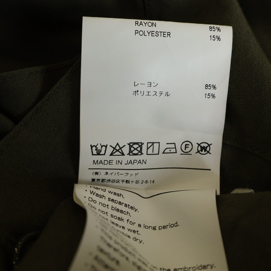 WTAPS(ダブルタップス) 20SS BUDS SHIRT RAPO.POPLIN バッズ ラポ/ポプリン レーヨン ダブルポケット ミリタリー半袖シャツ カーキ 201BRDT-SHM05