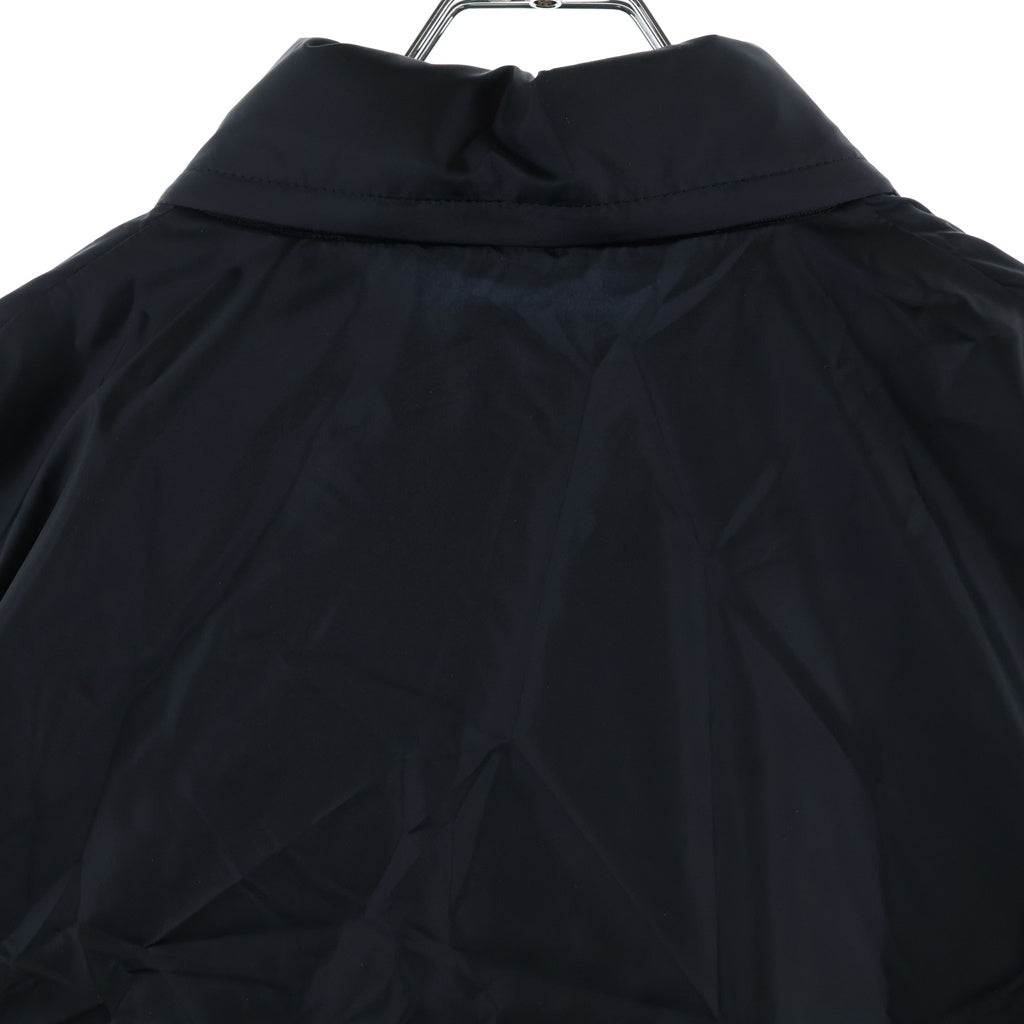 The Ennoy Professional(エンノイプロフェッショナル) 24SS PACKABLE NYLON JACKET パッカブル ナイロン ロゴエンブロイダリー ドローコード フーデッドジャケット ブラック SS24-BREN-JK-02