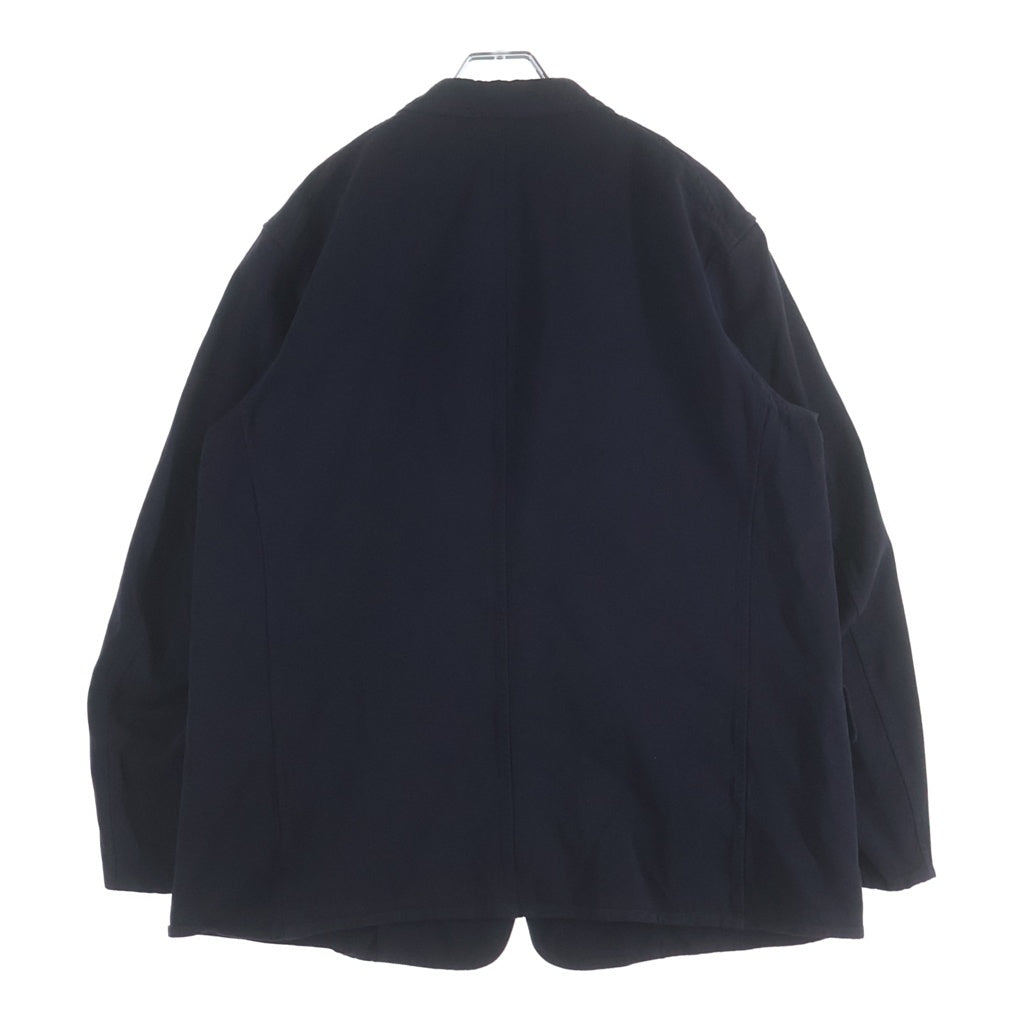 COMOLI(コモリ) 24AW GARMENT DYED JACKET ガーメントダイド コットン 製品染シングルテーラードジャケット ネイビー