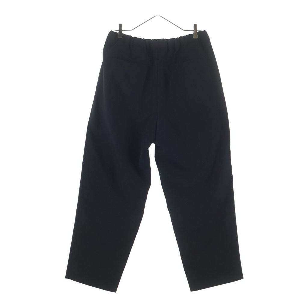 everyone(エブリワン) 24AW POLYESTER TWILL EASY SLACKS ポリエステルツイル イージー ドローコード スラックス ブラック EV24-PT14