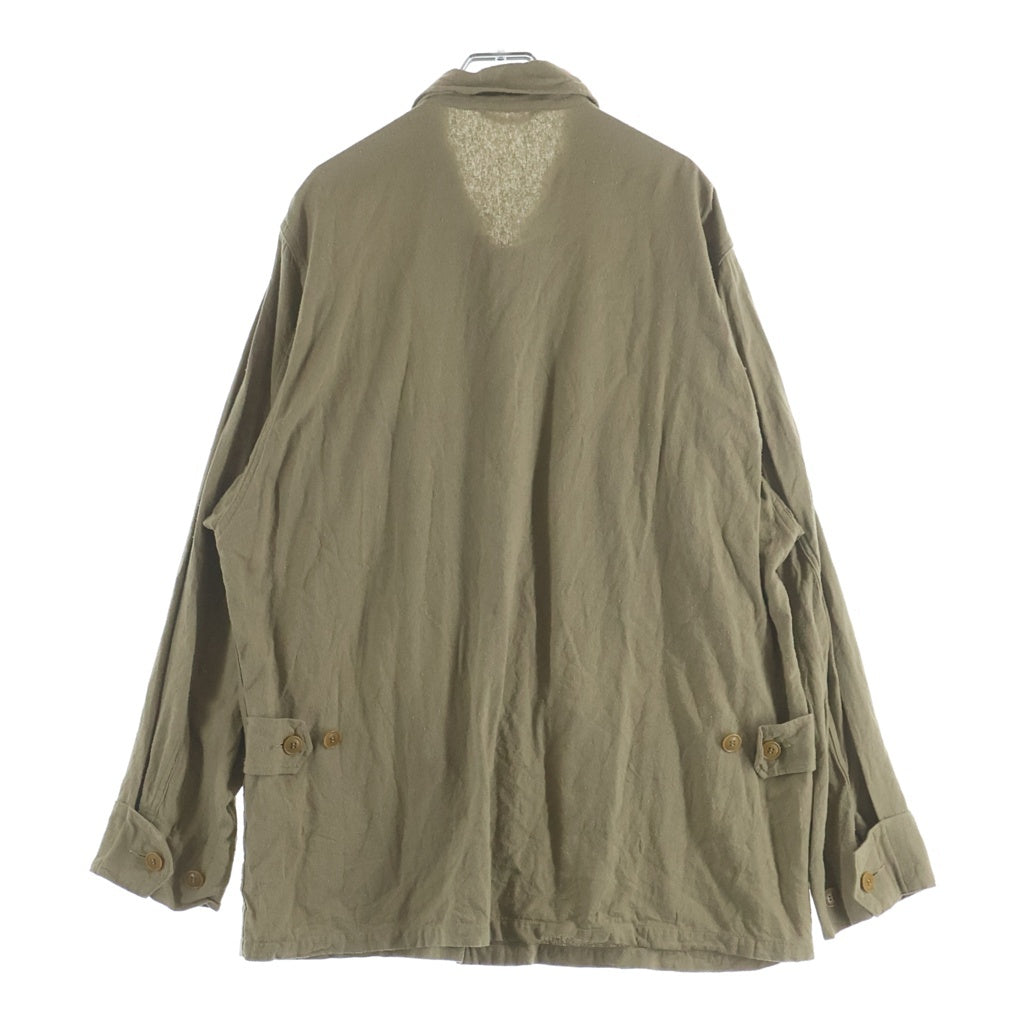 COMOLI(コモリ) 25SS ローシルク B.D.Uジャケット カーキ B01-01031