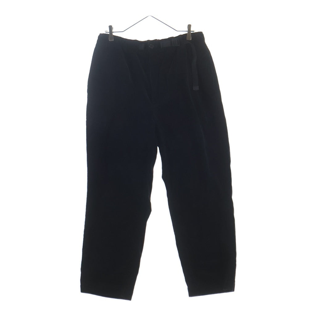 everyone(エブリワン) 24AW CORDUROY BELTED EASY PANTS コーデュロイ ベルテッドイージーパンツ ブラック EV24-PT23