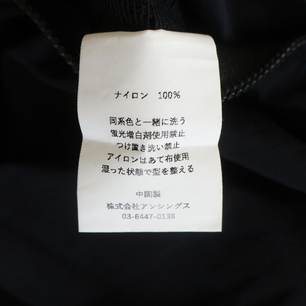 plllllleeeasse(プリーズ) NYLON TRACK SHORTS ナイロン フロントロゴエンブロイダリー トラックショーツ ハーフパンツ ブラック 24PLS-C003