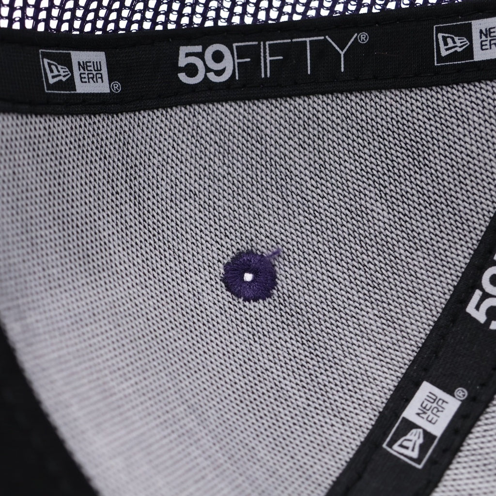 SUPREME(シュプリーム) 24SS ×NEW ERA Box Logo Mesh Back ニューエラ ボックスロゴ メッシュバック 6パネル ベースボールキャップ 帽子 パープル