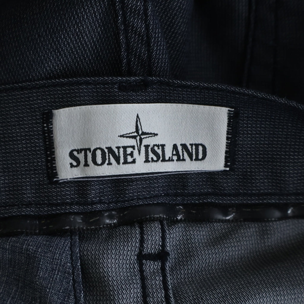 STONE ISLAND(ストーンアイランド) コットン ボタンフライ ショーツ ハーフパンツ ネイビー 6015L01YM