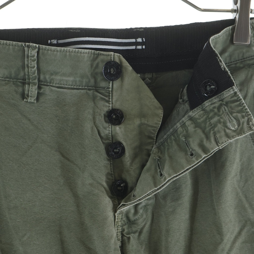STONE ISLAND(ストーンアイランド) ガーメントダイ ロゴワッペン カーゴパンツ カーキ 59153S2WN