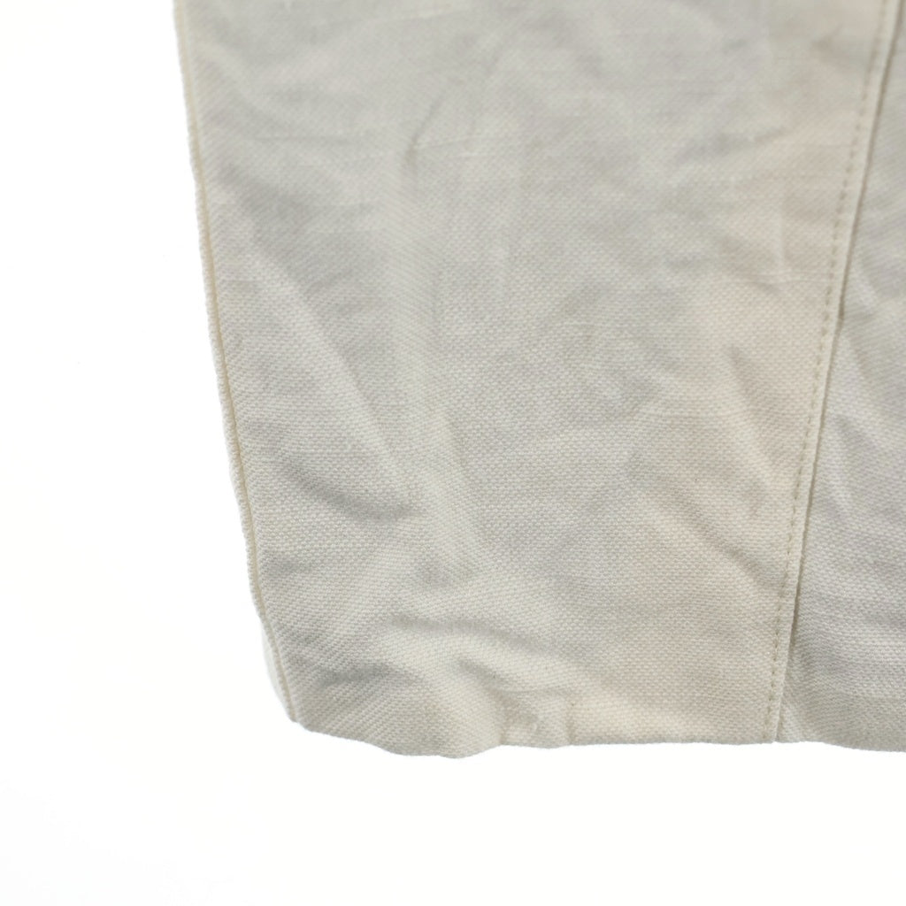 NO BRAND(ノーブランド) VLAS BLOMME(ヴラスブラム) 24SS COTTON LINEN OTTOMAN コットンリネン イージーカーゴパンツ レディース ホワイト 13508034