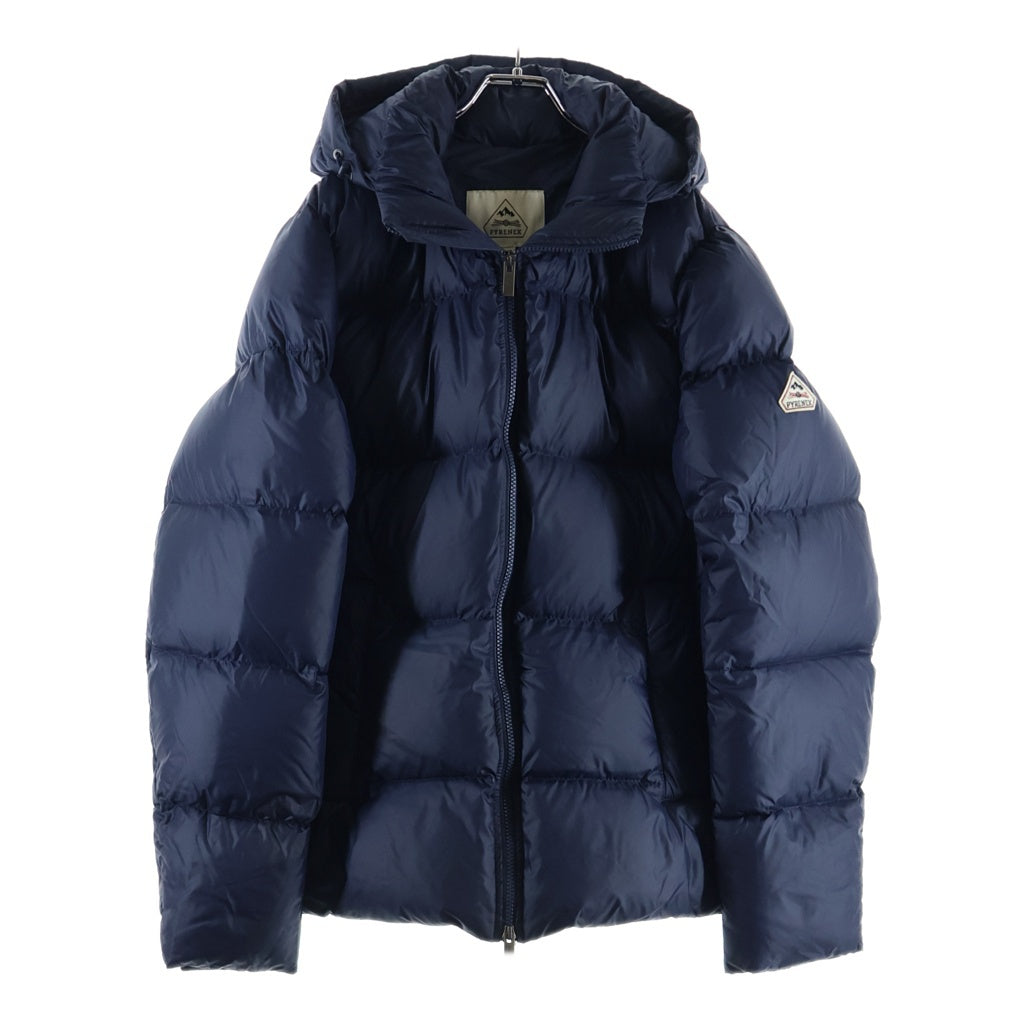 PYRENEX(ピレネックス) CHALON DOWN JACKET シャロン フーデッド ナイロン ダウンジャケット ネイビー