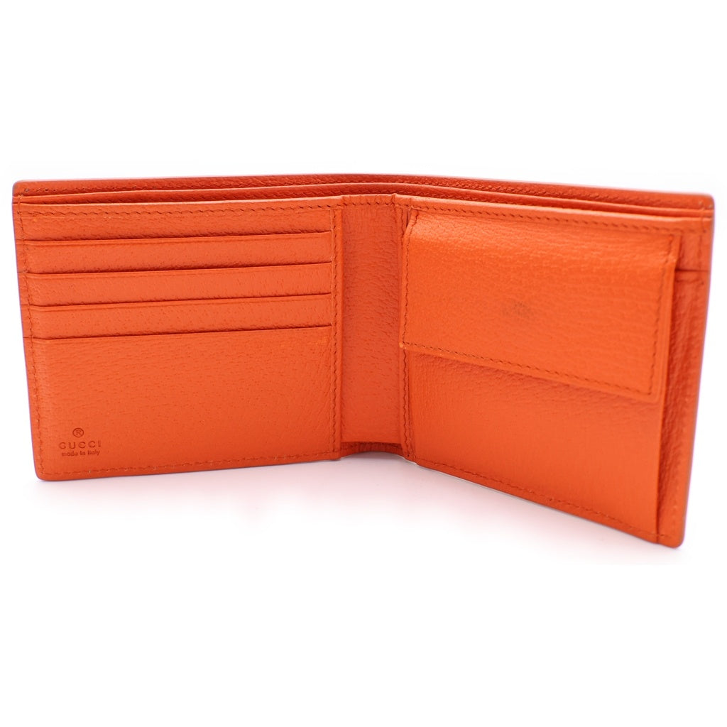 GUCCI(グッチ) GGスプリーム コインウォレット 二つ折り財布 ベージュ/オレンジ 768244 レディース