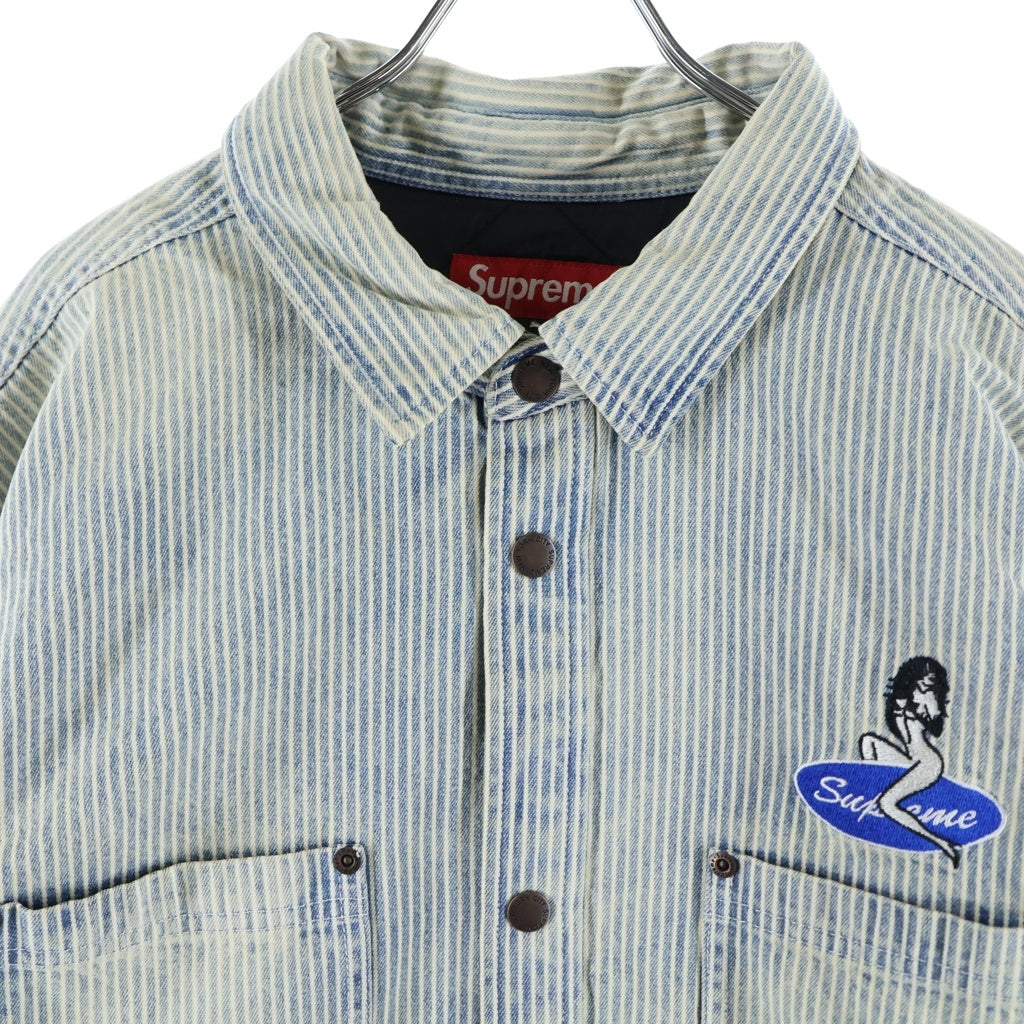 SUPREME(シュプリーム) 26SS Quilted Lined Denim Snap Shirt キルテッド ラインド スナップボタン 長袖デニムシャツ インディゴ
